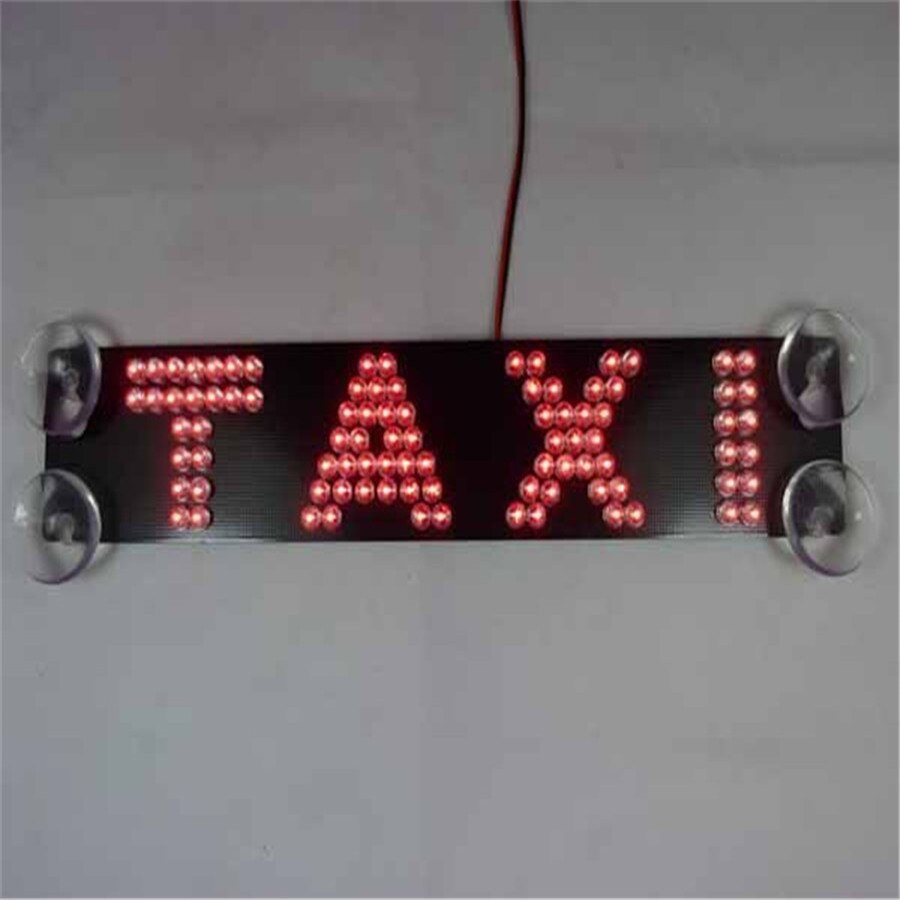 12 V Multicolor Taxi Voorruit Glas Lamp Taxi Derde Remlicht Remlichten Led Refit Auto Licht Dubbele rij