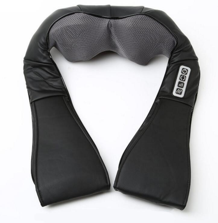 U kształt podczerwieni masaż ugniatający szal gorący kompres elektryczny szyi talii szal szyjki macicy masaż Shiatsu: US Wtyczka / czarny