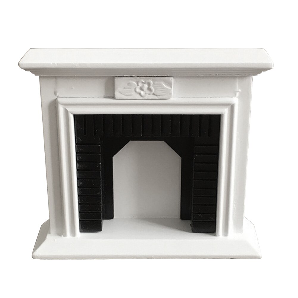 1:12 dekoration Weihnachten Party Miniatur Leichte Möbel Spielzeug Cafe Kamin Ornament Wand Requisiten Freistehende Puppe Haus