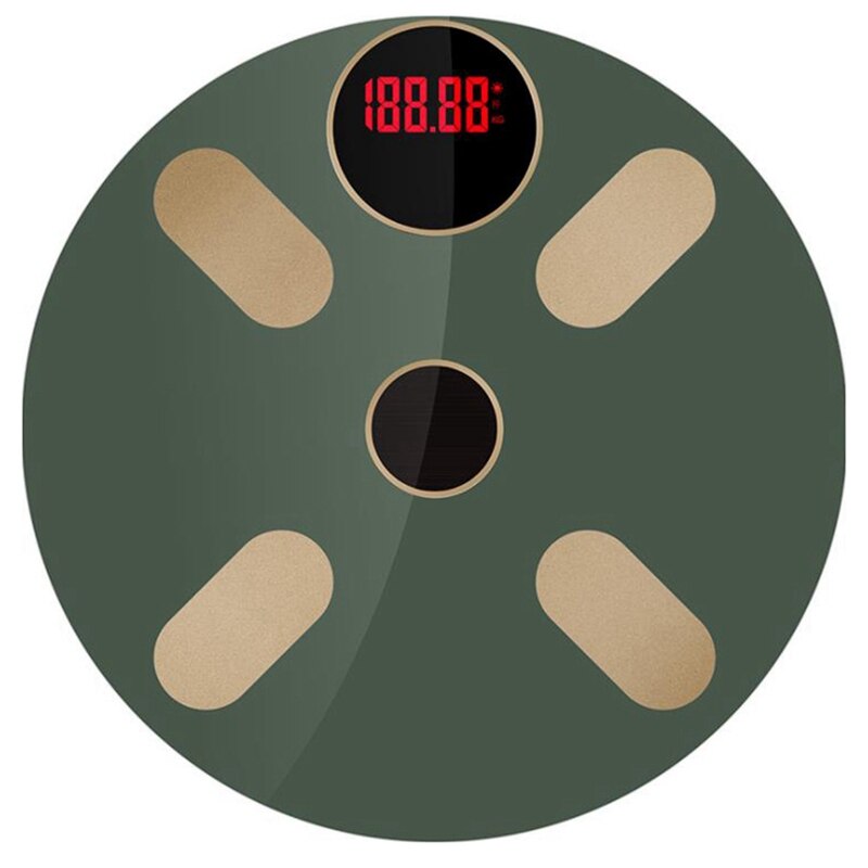 Smart Body Scale Digital Scales For Body Weight Bluetooth LED Screen Composition Analyzer With Smartphone App: Light Grey