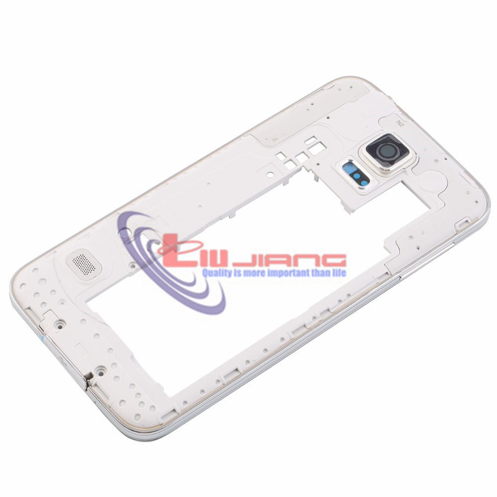 Carcasa central para Samsung S5 mini G800F G900F G900A G900H G900P marco medio bisel trasero piezas de repuesto