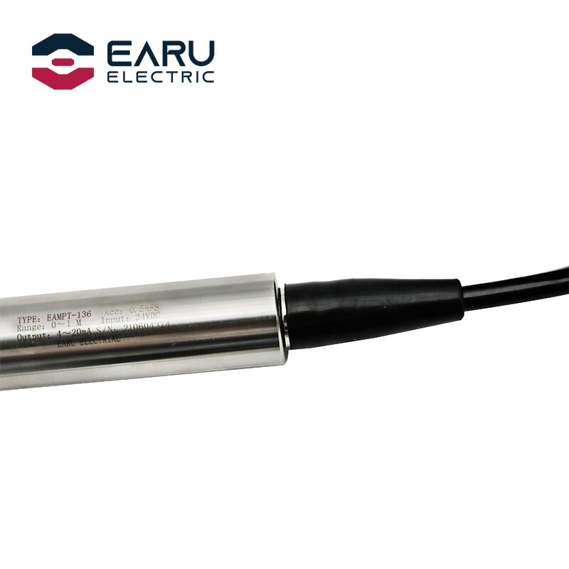 4-20MA Output Integral Level Transmitter Liquid Oil Water Level Sensor Probe Detect Controller Float Switch 1-10m RS485 for Pump