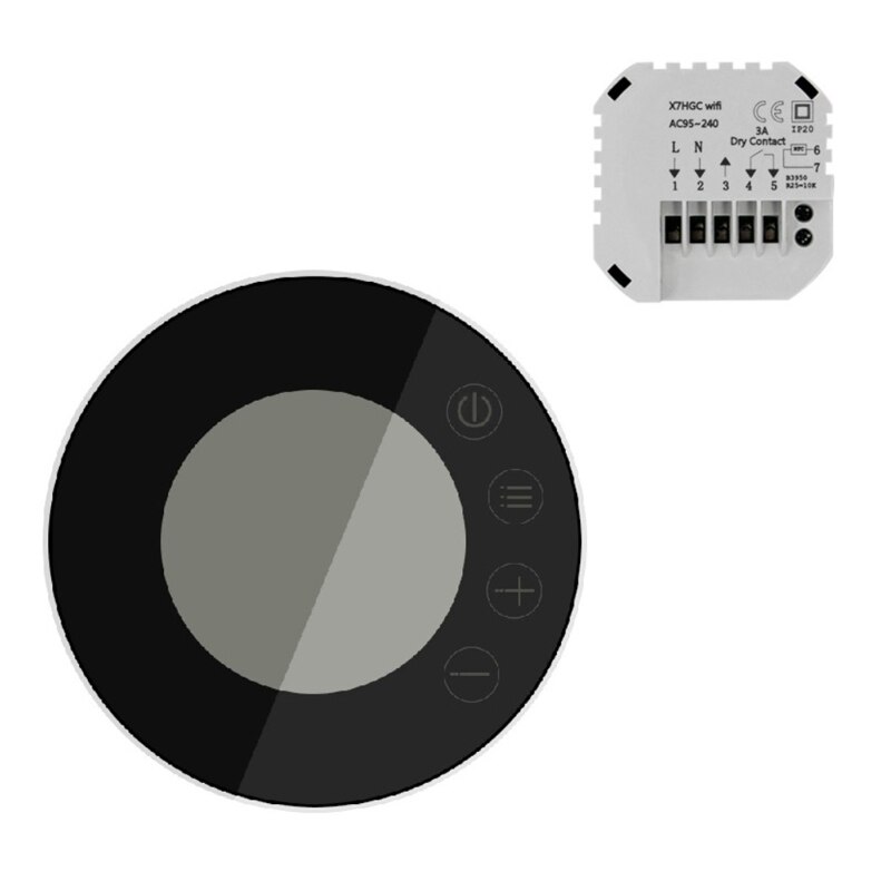 Gas Boiler Intelligent LCD Touching Screen WiFi Heating Thermostat APP Remote Smart Speaker Voice Control Controller: BK-GC