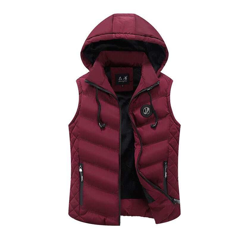 Lusumily tyk varm vest dame ærmeløs jakke kvinde vinter solid slim vest dame vindtæt varm headset vest