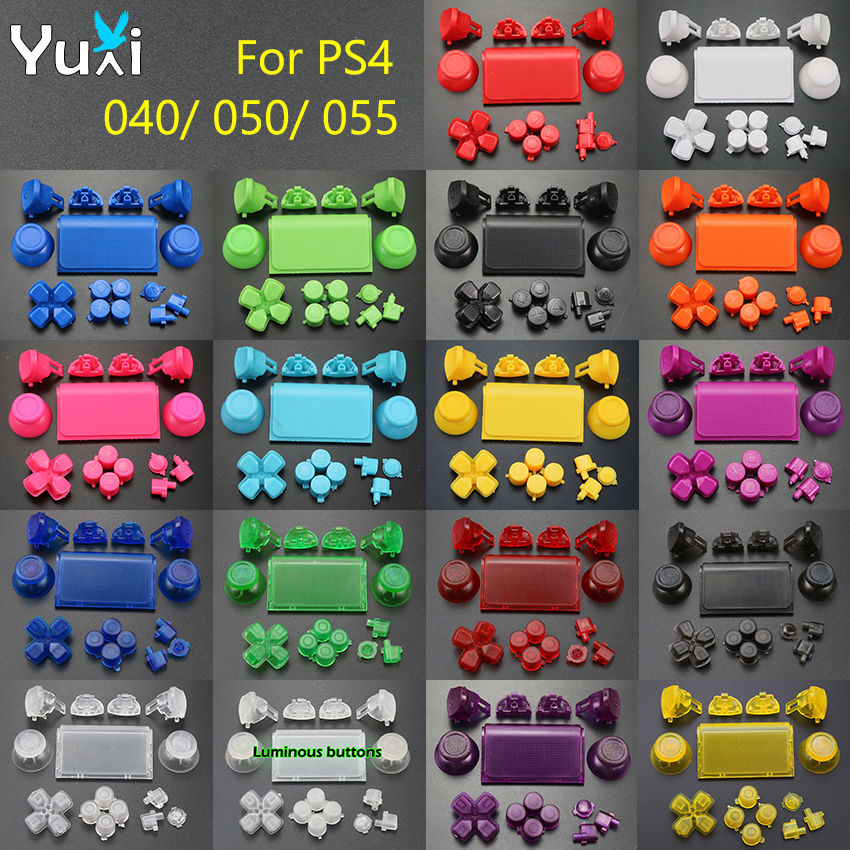 YuXi-JDM JDS 040 050 055 Thumbstick pour PS4 Pro Slim Contrmatérielle, Inter Inj Button, Direction Key, ABXY Buttons, JoysUniverse Cap, DSub R1 L1