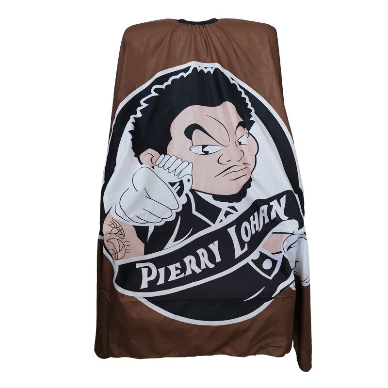 Haircut Cloth Hair Salon Breathable Shaving Cloth Apron Black Nylon Soft And Comfortable Hair Cutting Dress Shawl: 08