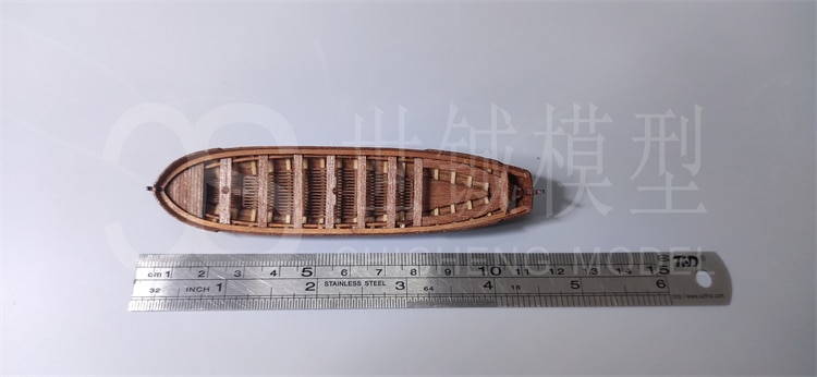 Scale 1/96 HMS Victory ship model Lifeboat Full rib solid wood dinghy model kit