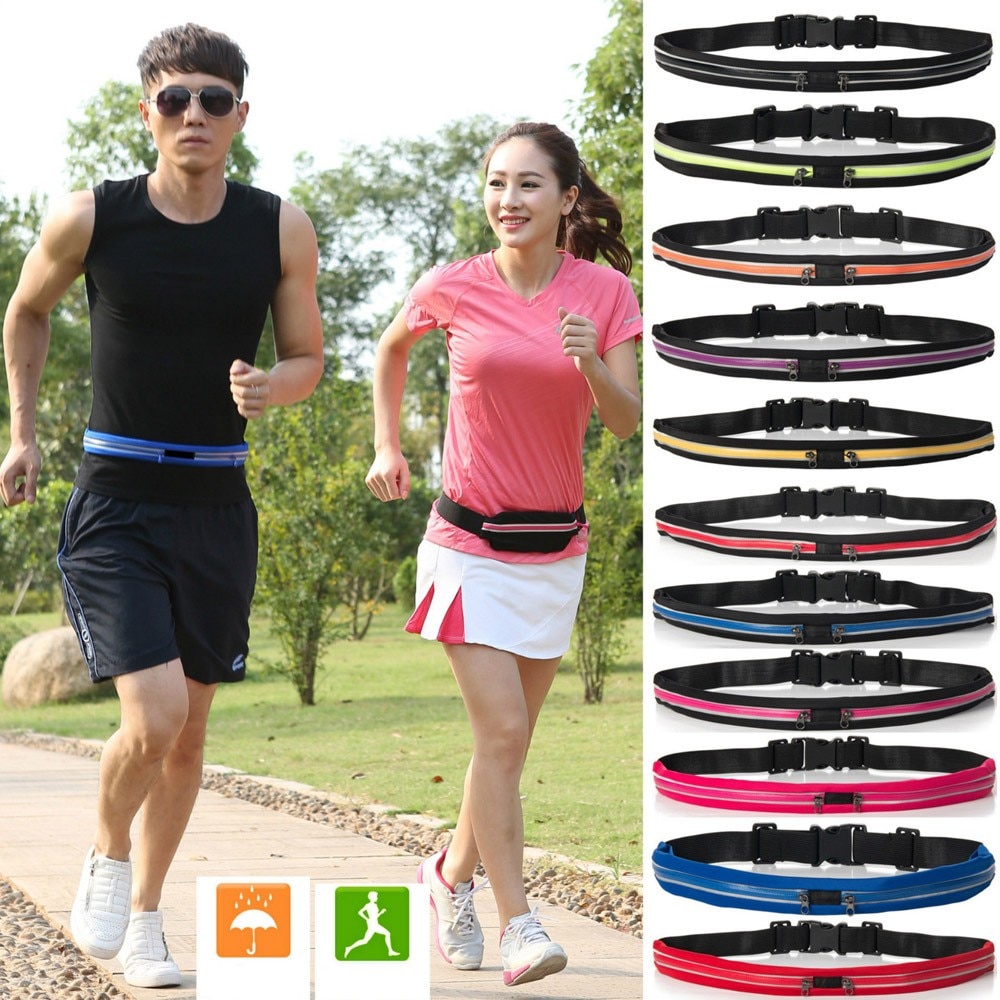 Taille Verpakking Mannen Vrouwen Outdoor Stretch Sport Riem Zakken Mobiele Telefoon Zak Fanny Pack Heuptas Mode Taille Tas para