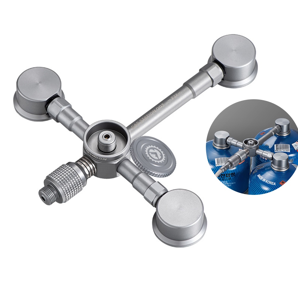 Multifuntional Gas Burner Cartridge Head Conversion Adapter Nozzle Flat Tank Convertor Aluminum Alloy Gas Stove Adapter