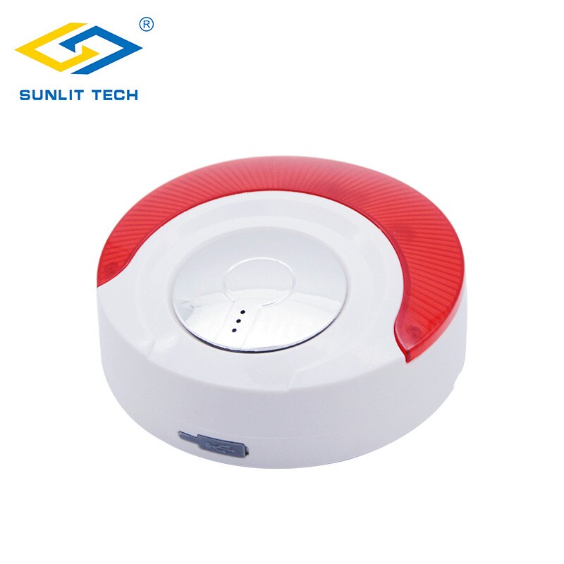 Wireless 433MHz /868MHz Siren Indoor Sound and Flashing Light Siren Alarm System Strobe Siren For Home Security