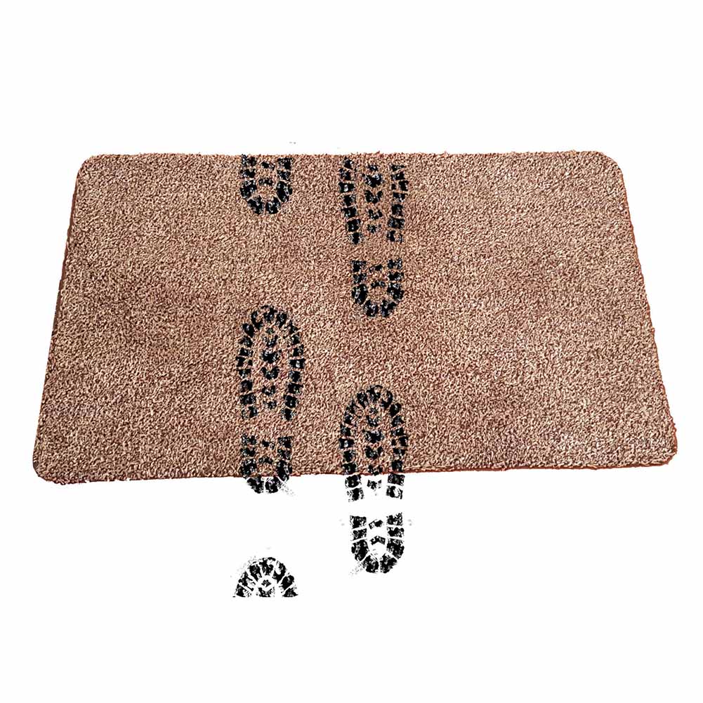 Magic Super Absorbent Mat Cleaning Fast Drying Non Slip Door Mat 46x70cm MAL999: Brown