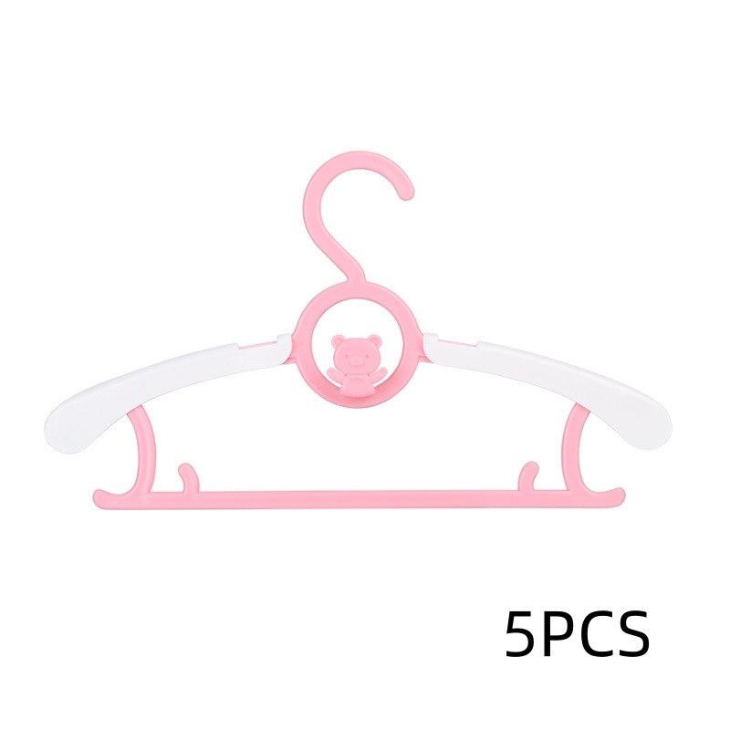 5 stks Telescopische Baby Hangers Kleding Organizer Closet antislip Kids Kleerhanger Garderobe Opslag Droogrekken Ruimtebesparend Hang: Dark Gray