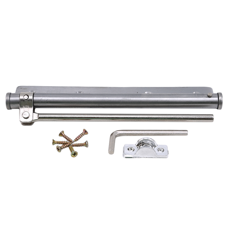 Stainless Steel Automatic Spring Latch Furniture Hardware Automatic Close Adjustable Door Closer