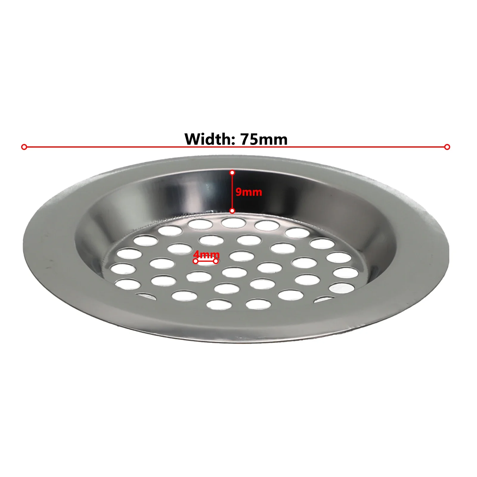 60Mm 75Mm Stalen Stekker Afvoer Stoppers Bad Gootsteen Douche Afvoer Filter Cover Haar Vanger Uk Zeven Accessoires