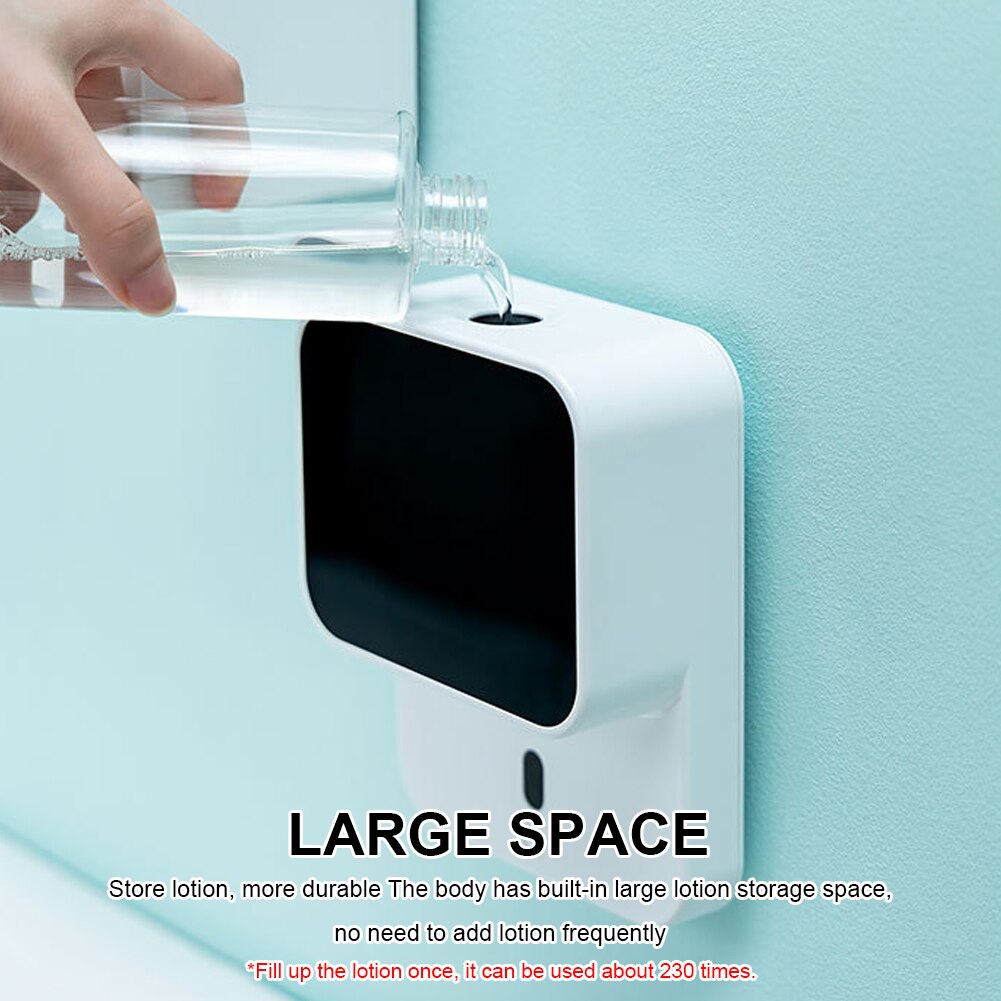 Wall-mounted LED screen hand washing automatic induction foam soap dispenser Infrared smart hand sanitizer machine