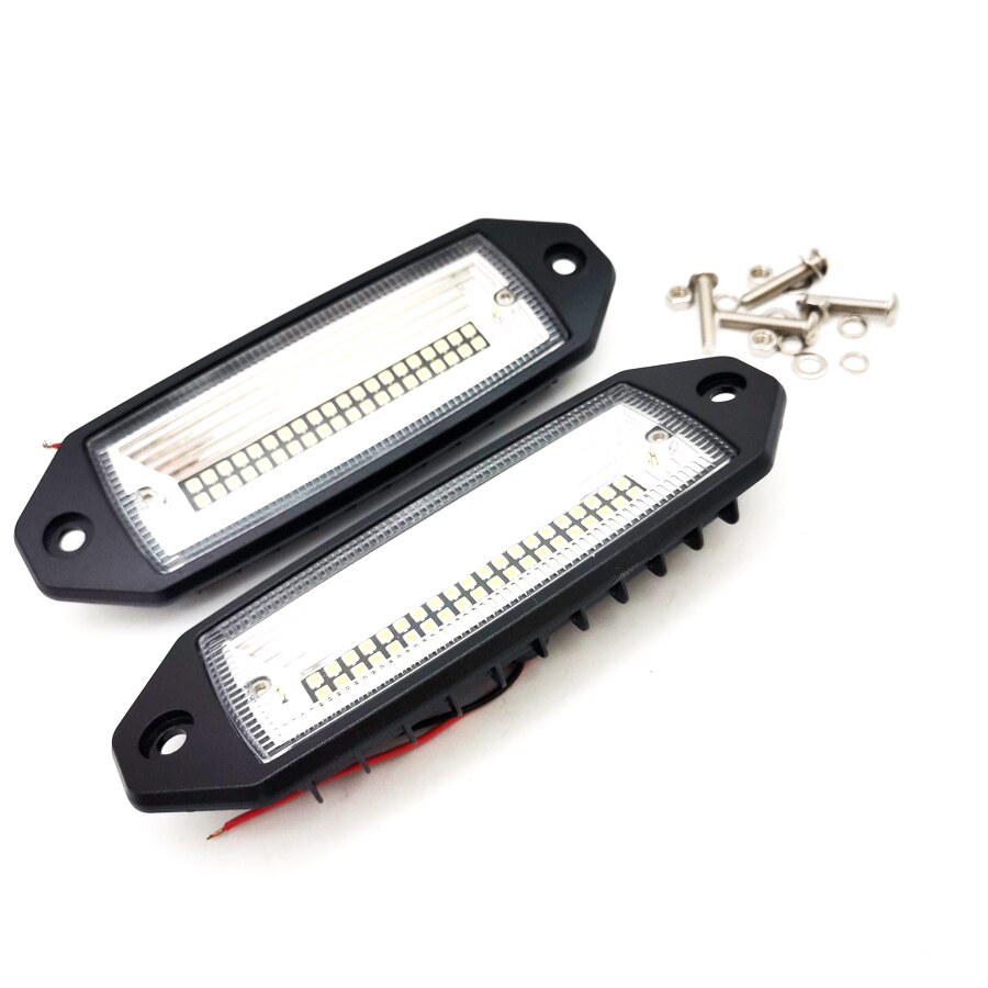 2 x 7" 60W LED LED Fog DRL Light Flush Mount Reverse Lamp Offroad Truck