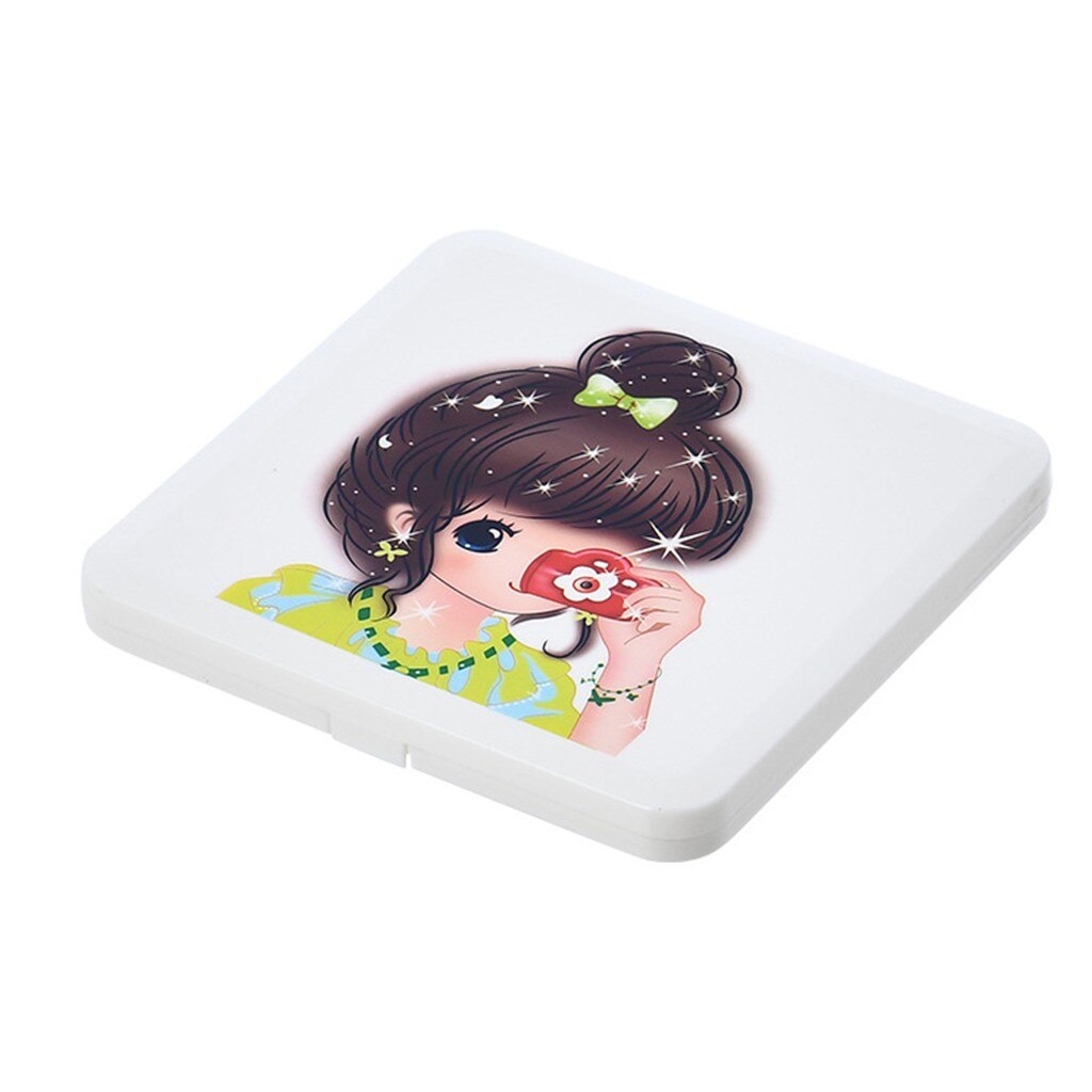 Mask Storage Box Mask Save Portable Storage Box With Lid That cute cartoon Can Carry Masks Organizer boîte de masque enregistrer: A