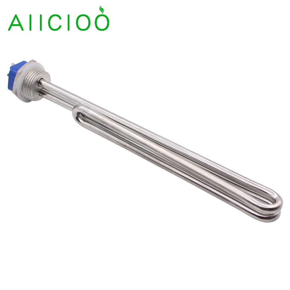 AIICIOO 1 INCH NPT Thread Foldback Screw In Heater Tubular Element for Homebrew 240v 5000w