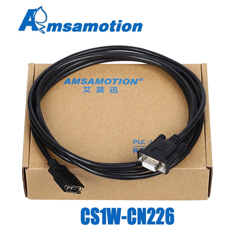 Cs1w-cn226 seriekabel egnet omron cs cj cqm 1h cpm 2c serier plc programmeringskabel  rs232 port kabel