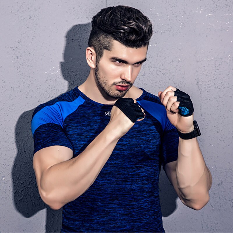 Gym Fitness Half Four Finger Gloves Men Women Glove Power Weight Lifting Bodybuilding Hand Non-Slip Protection Fitness Exercise