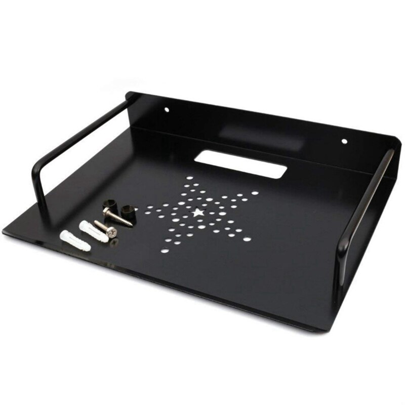 Ruimte aluminium muurbeugel tv accessoires wifi router tv box settopbox, mini computer