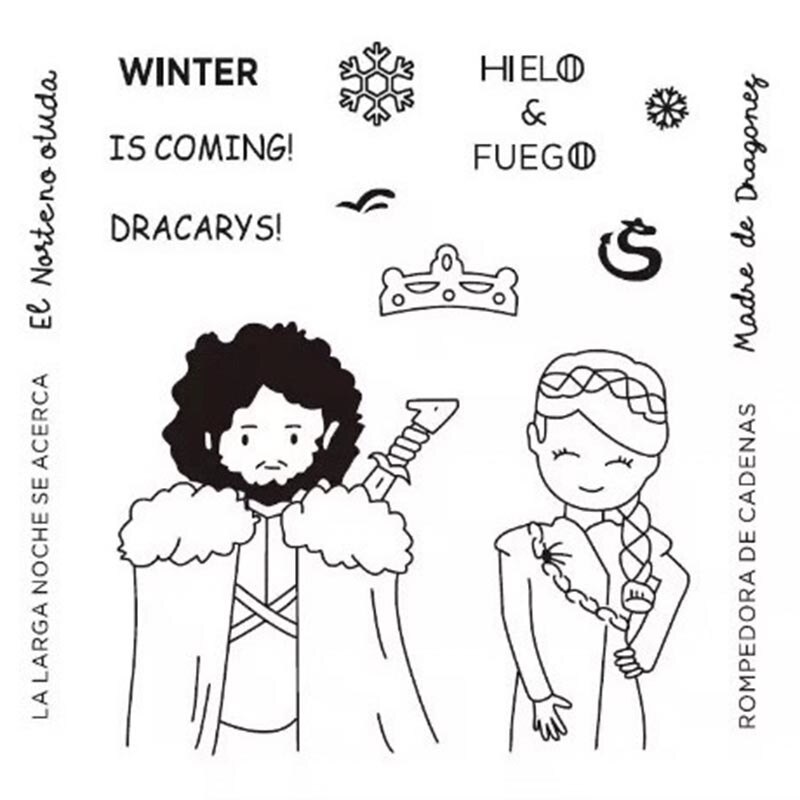 9 timbres de dessin animé espagnol pour filles | Bon ami/timbre de bain Transparent pour bricolage, scrapbooking/artisanat de découpe d'album photo, pochoirs: 404526