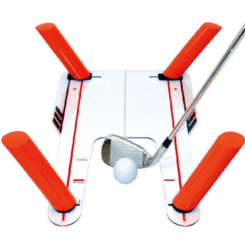 Durable Red Golf Putter Training Aids Tool Alignment Putting Swing Trainer Set Indoor Outdoor Black