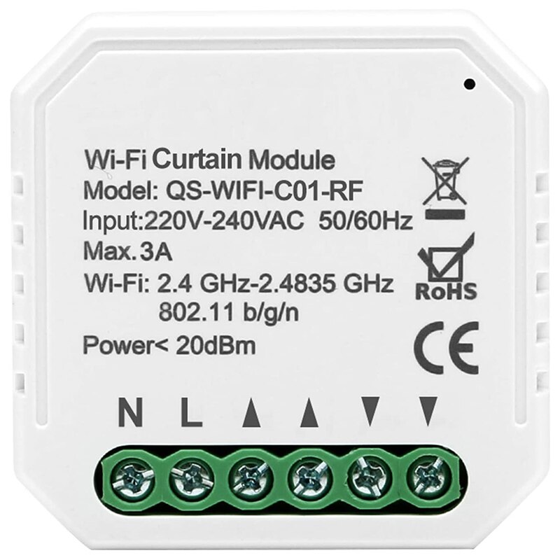 WIFI Smart Roller Shutter Blind Timer Switch Roller Shutter Timer Timer for Roller Shutter Motor Compatible Alexa Echo: Default Title