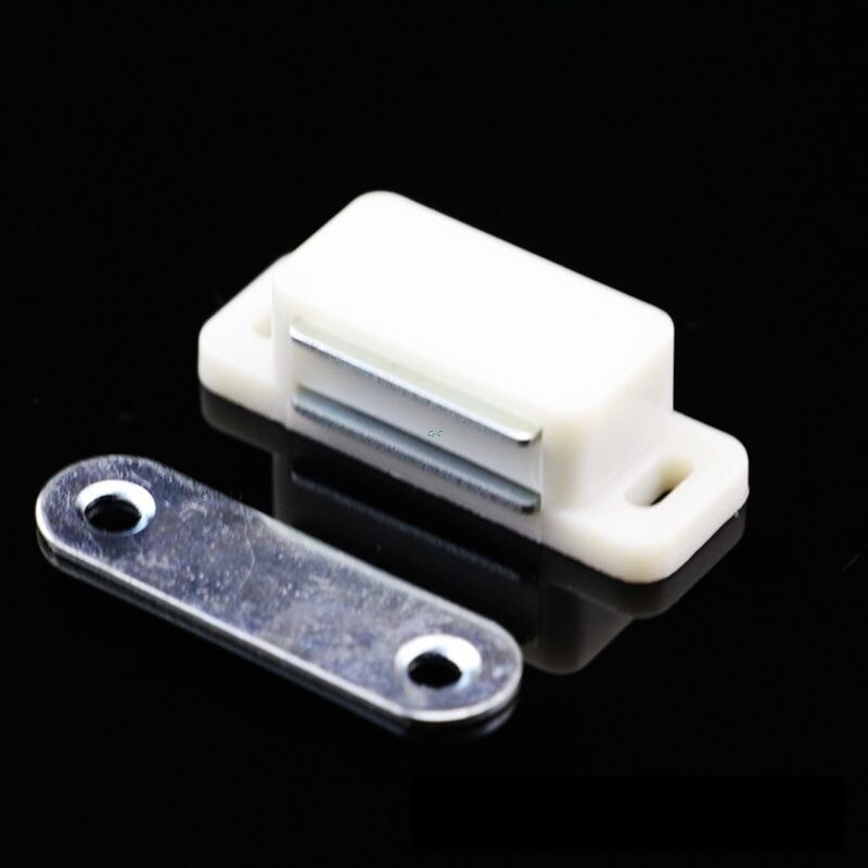 10Pcs Mini Plastic Cabinet Magnetic Catch Lock Latch Door Shutter Stopper Damper for Home Kitchen Furniture Hardware