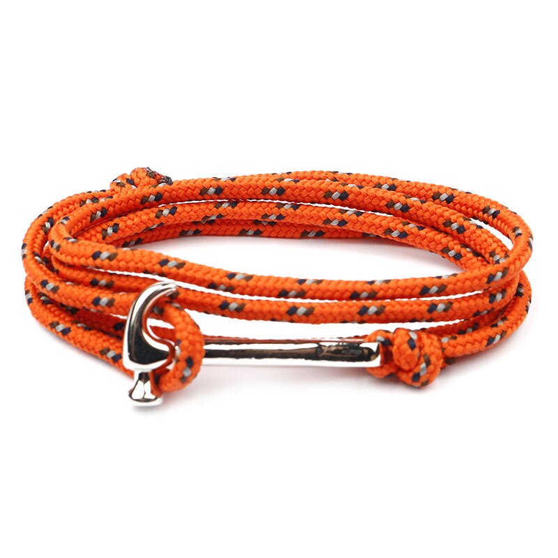 NEUE Hammer Kopf Strang Armbänder Persönlichkeit Frauen Männer Liebhaber Geflochtene Handmade Star Seil Schmuck