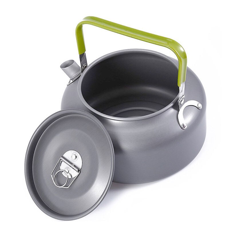 MENFLY Camping Kettle 0.8L 1.2L Capacity Outdoor Teapot Water-boiling Coffee Pot Mountain Hiking Portable Instant Noodle Kettles