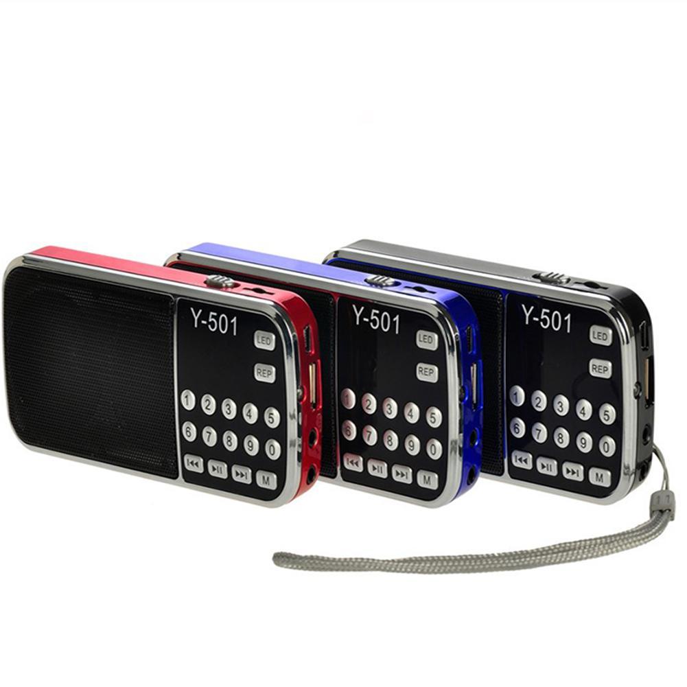 L -088 hi-fi mini speakers  mp3 audio players flashlight amplifier support fm radio micro sd tf card portable