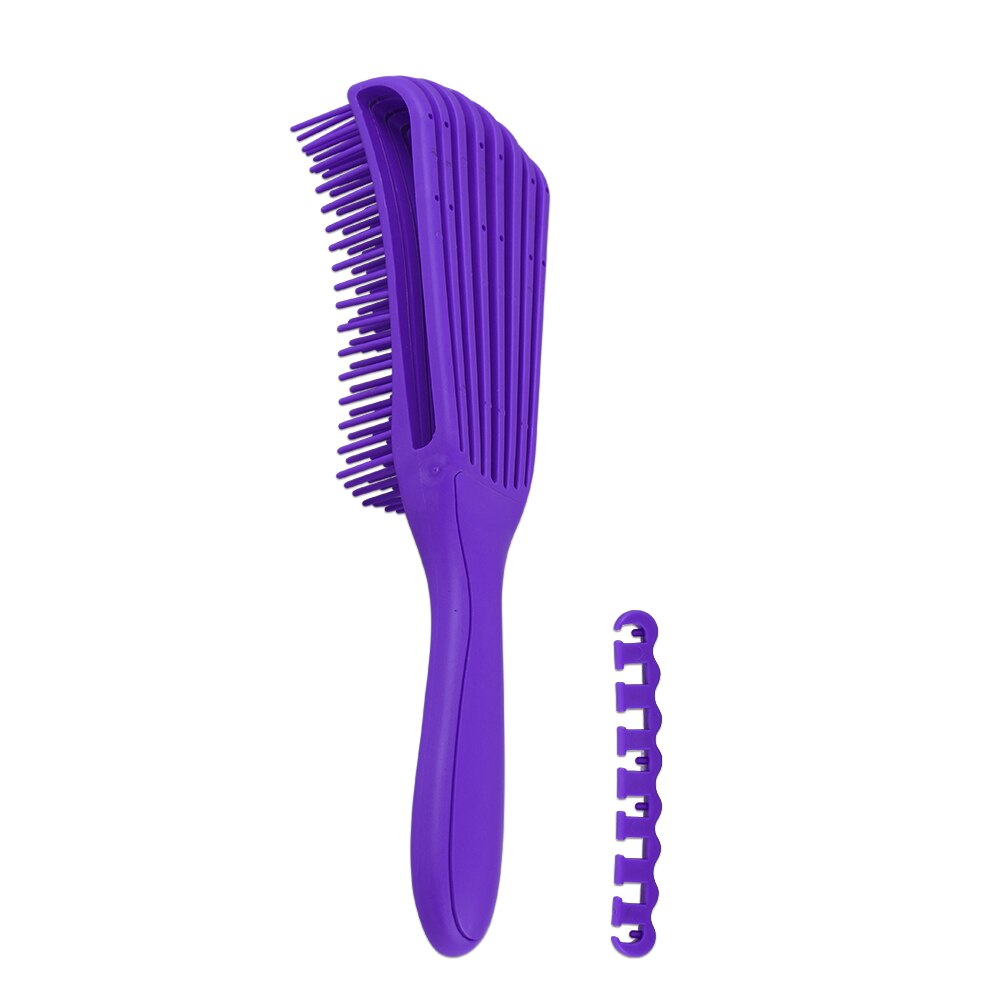 Brosse de Massage du cuir et du cuir chevelu, grattoir de tête, râteau en cuir pour chat, peigne à cheveux, Relaxation du corps: Purple