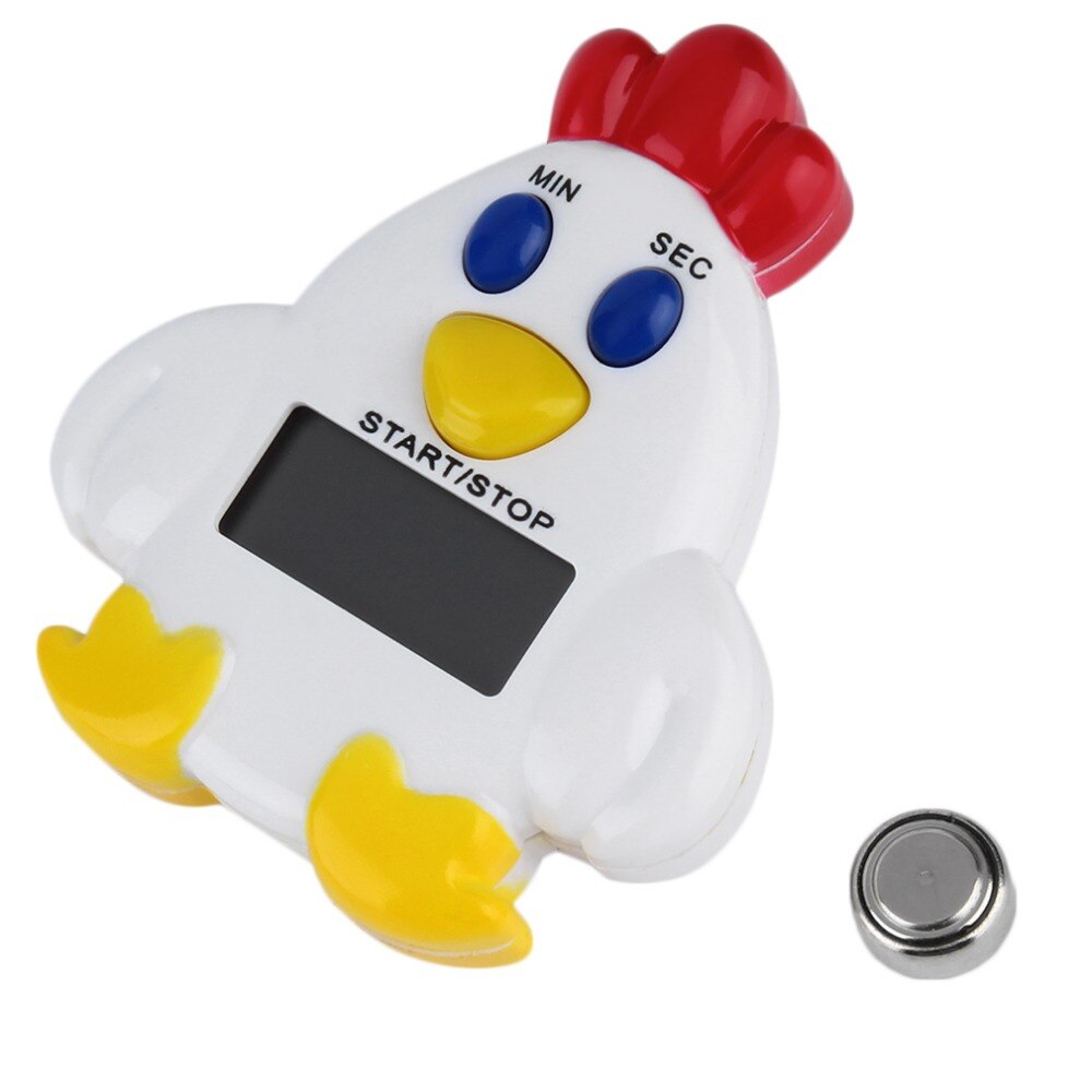 1 Stuks Mini Plastic Kip Home Keuken Timer 99 Minuten 59 'Mechanische Timer Koken Alarm Bell Bakken Herinnering Populaire