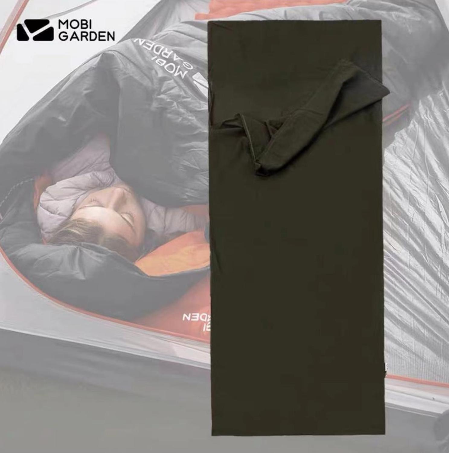 Mobi garden - sac de couchage de camping en plein air en coton résistant aux salissures - doublure fine et portable pour adulte - doublure multifonctionnelle pour voyage et santé