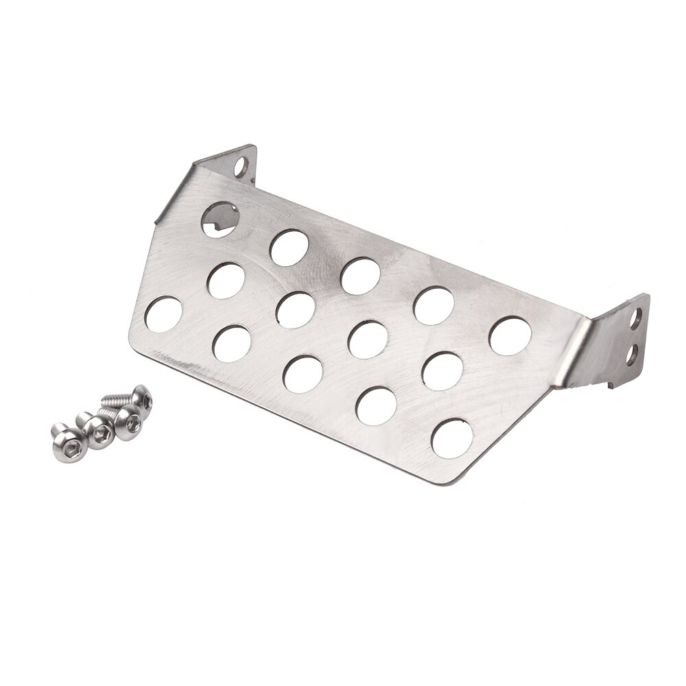 INJORA TRX4 Stainless Steel Chassis Armor Axle Protector Skid Plate for 1/10 RC Crawler TRAXXAS TRX-4: Front Protector