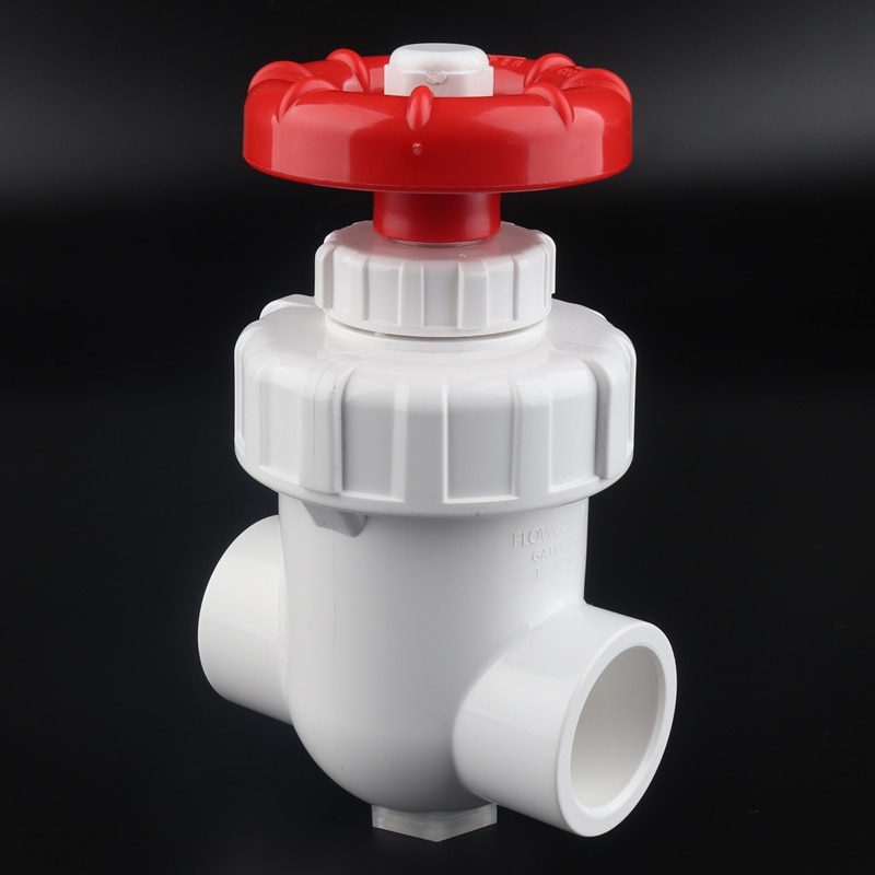 1 Pc 20 ~ 63 Mm Hi Upvc Gate Valve Aquarium Irrigatie Precieze Flow Control Valve Steepless Handwiel schakelaar Plastic Klep