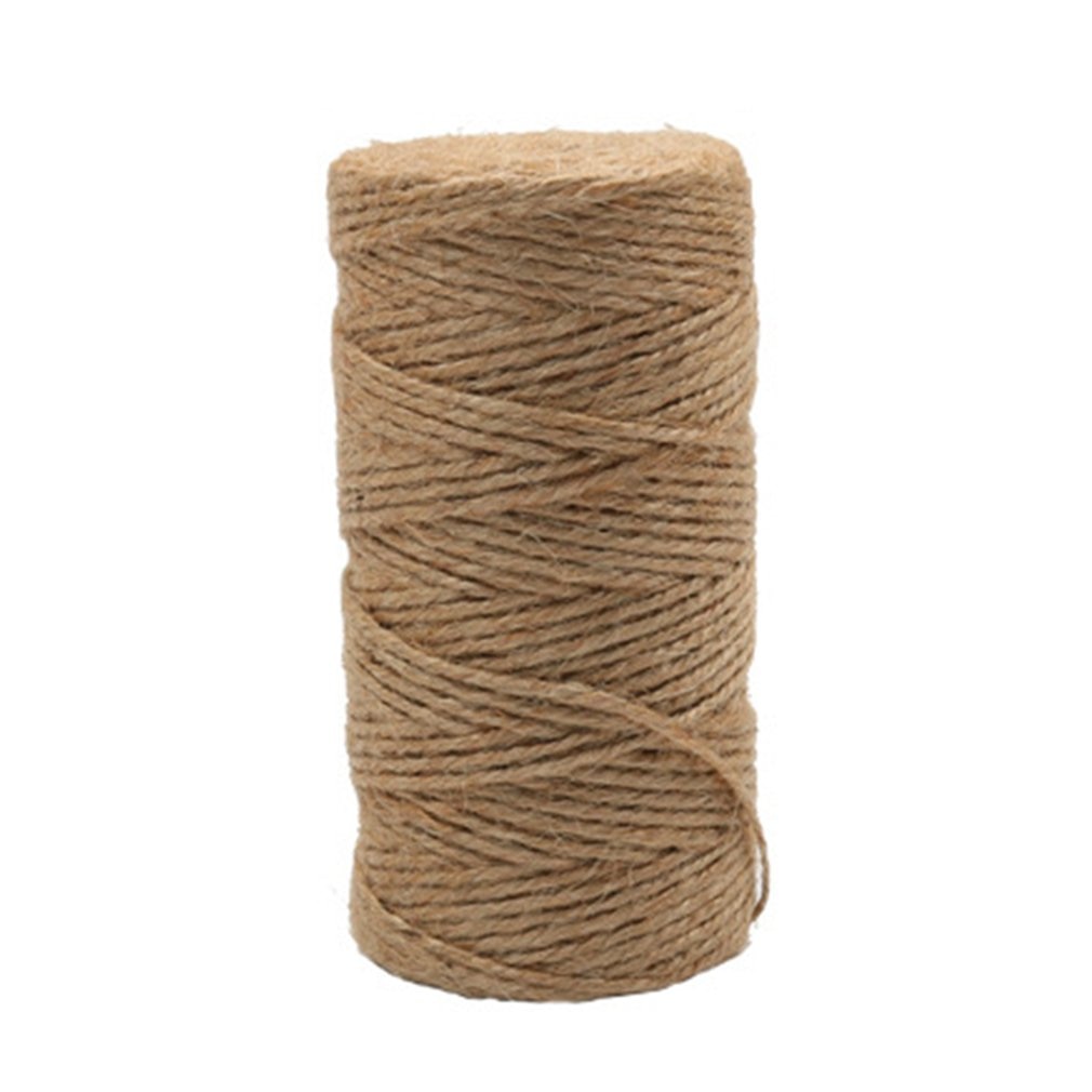 Jute garn rustikt reb jute 100m naturlig sisal 2mm wrap bryllup dekoration håndværk snoet reb snor snor begivenhed festartikler