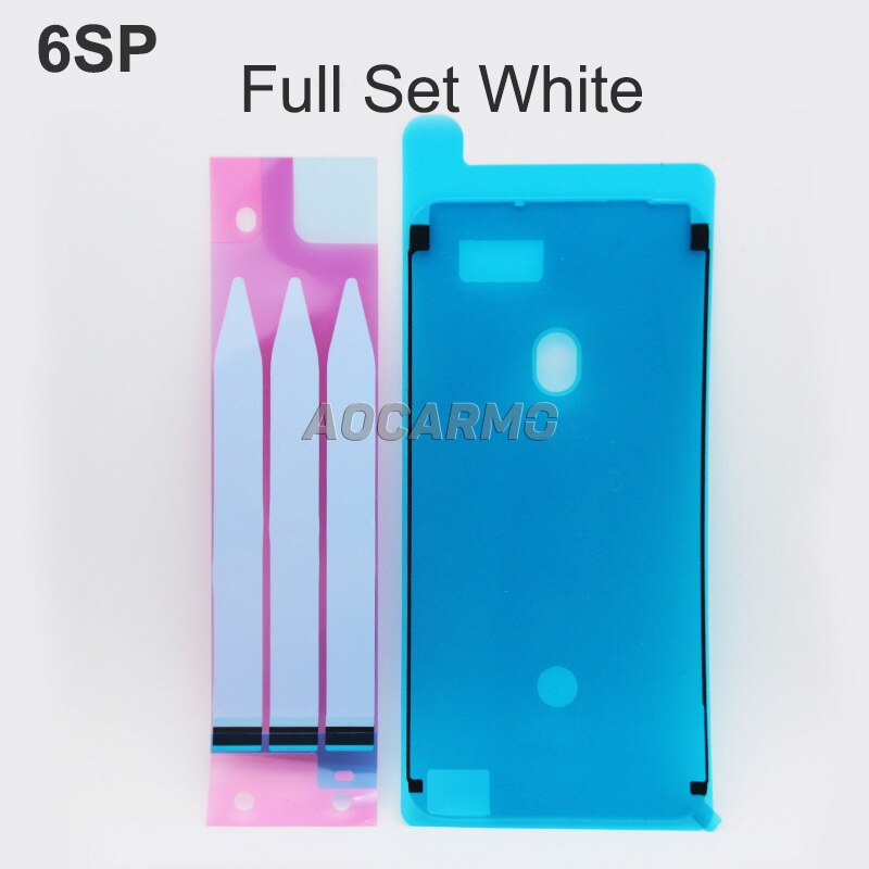 Aocarmo wyświetlacz LCD ekran wodoodporny klej naklejki baterii taśma klejąca dla iPhone 6S 6SP 7 7P 8 8P plus X XS XS Max Max XR: 6SP White