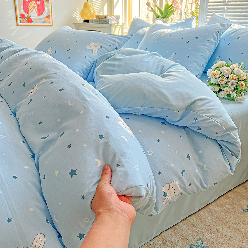 1 Stück lila Lavendel bedruckter Bettbezug Einzel-/Königin-/König-Größe-Bettbezug für Doppelbett, Blumen-Housse de Couchette220 x 240 cm