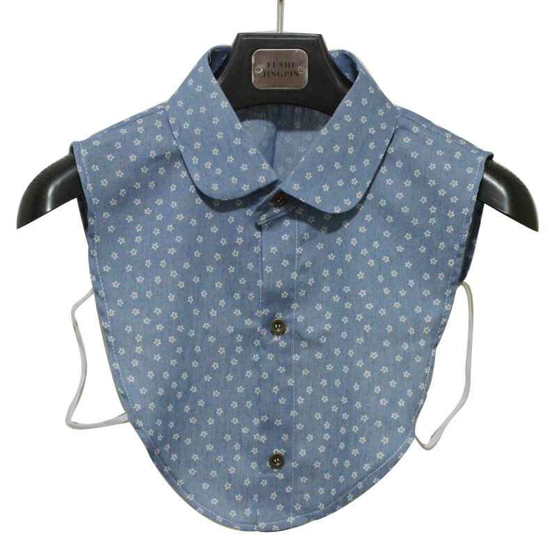 Vrouwen Denim Nep Kraag Blouse Vintage Afneembare Shirt Mens Shirt Valse Kraag Revers Blouse Half Shirt Top Kleding Accessoires