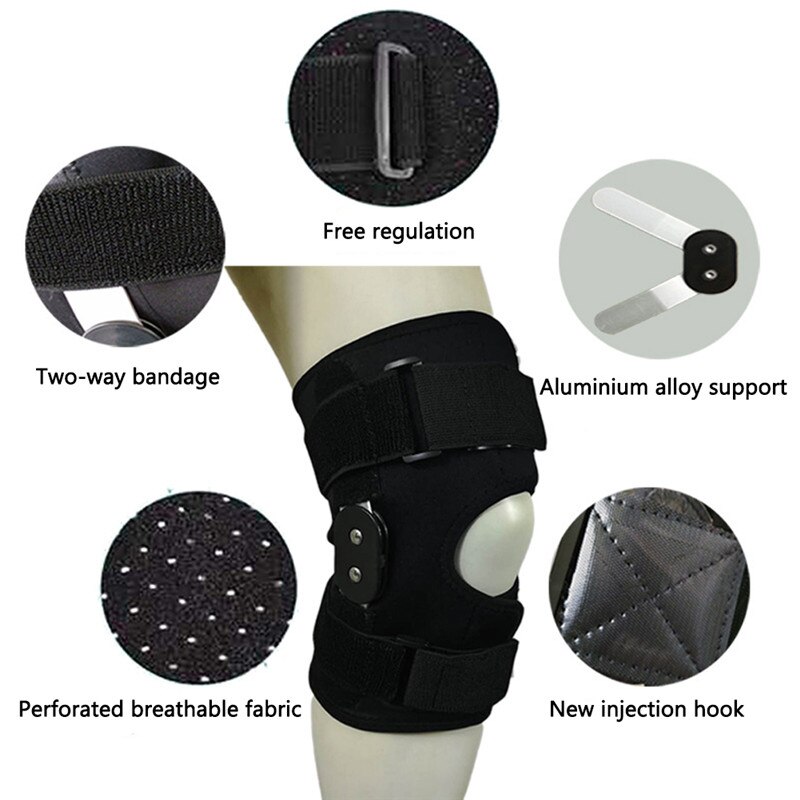 Rodilleras de soporte deportivo, Protector de piernas para hombres, rodillera de seguridad transpirable para ejercicio, rodilleras con correa y protectores de junta estabilizadora