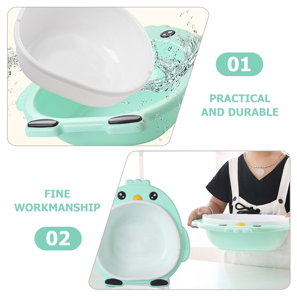 Portable Baby Face Basin Kids Washbasin Infant Washing Bathtub Thicken Basin