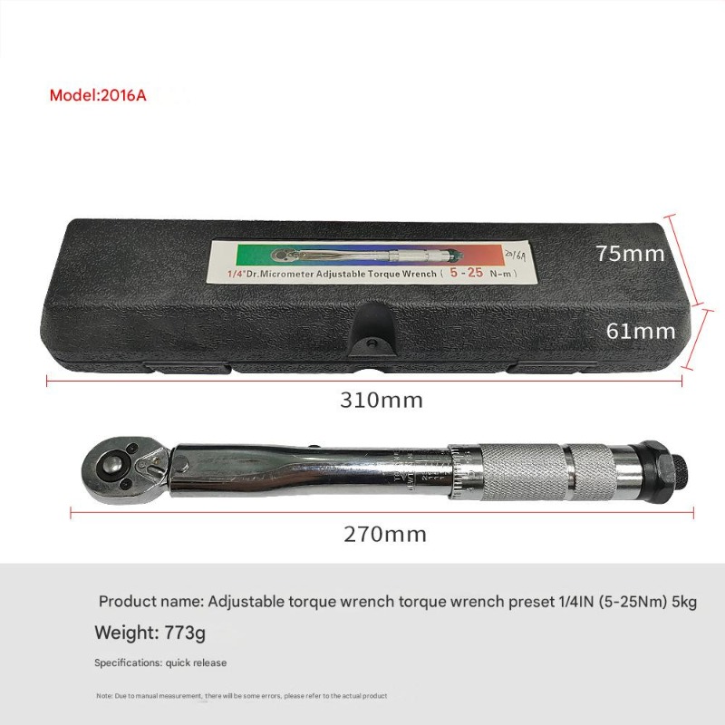 Torque Wrench Set 5-25 Nm/19-110 Nm/28-210 Nm/ Two Way To Accurately Mechanism Hand Tool Spanner Torquemeter Ratchet Kit