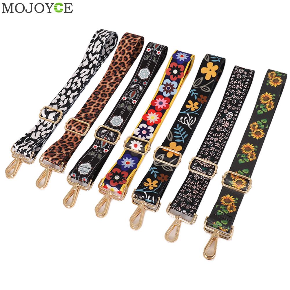 Flower Printed Bag Strap Classic Texture Chic Female Handle Shoulder Bag Belts Accessories