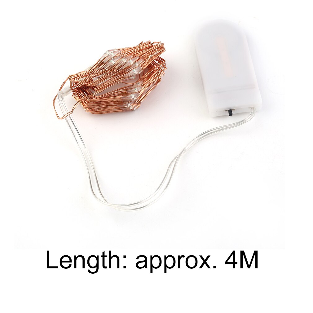 Case Battery Led 4M 40 Leds Button Battery Operated Led Koperdraad ... – Grandado