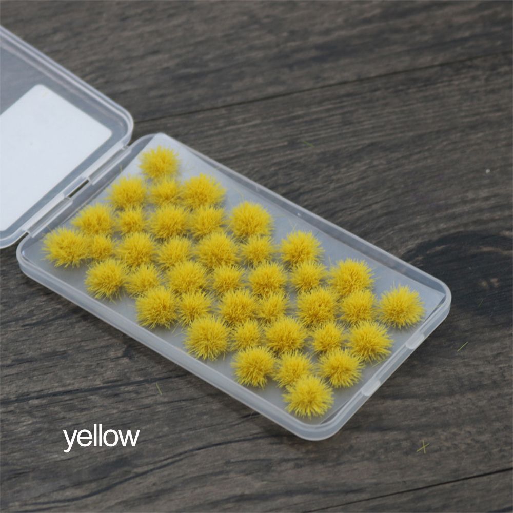 Gazon artificiel statique, 39 pièces, hauteur 5mm, Micro paysage, touffes, modélisation de paysage, modèle Wargame, Terrain de jeu de guerre: yellow
