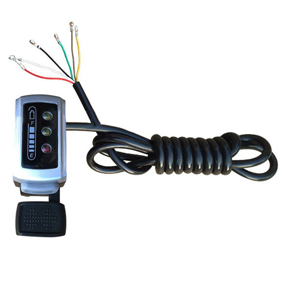 36V Electric Bike Scooter Handlebar Speed Battery Capacity Indicator Accelerator Thumb Throttle Speed Control