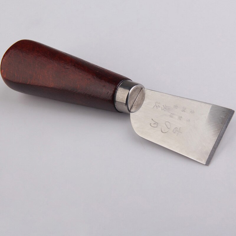 Leather Craft Home Decoration Tools Leather Cutting Stainless Steel Knife Craft Tool Wooden Handle