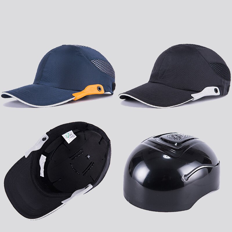 Reflective Work Safety Protective Helmet Bump Cap Hard Inner Shell Baseball Hat Style For Work Factory Shop Head Protection
